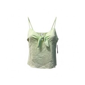 BP Tie-Front Cami Top Sleeveless Green Casual Summer Top Size‎ M